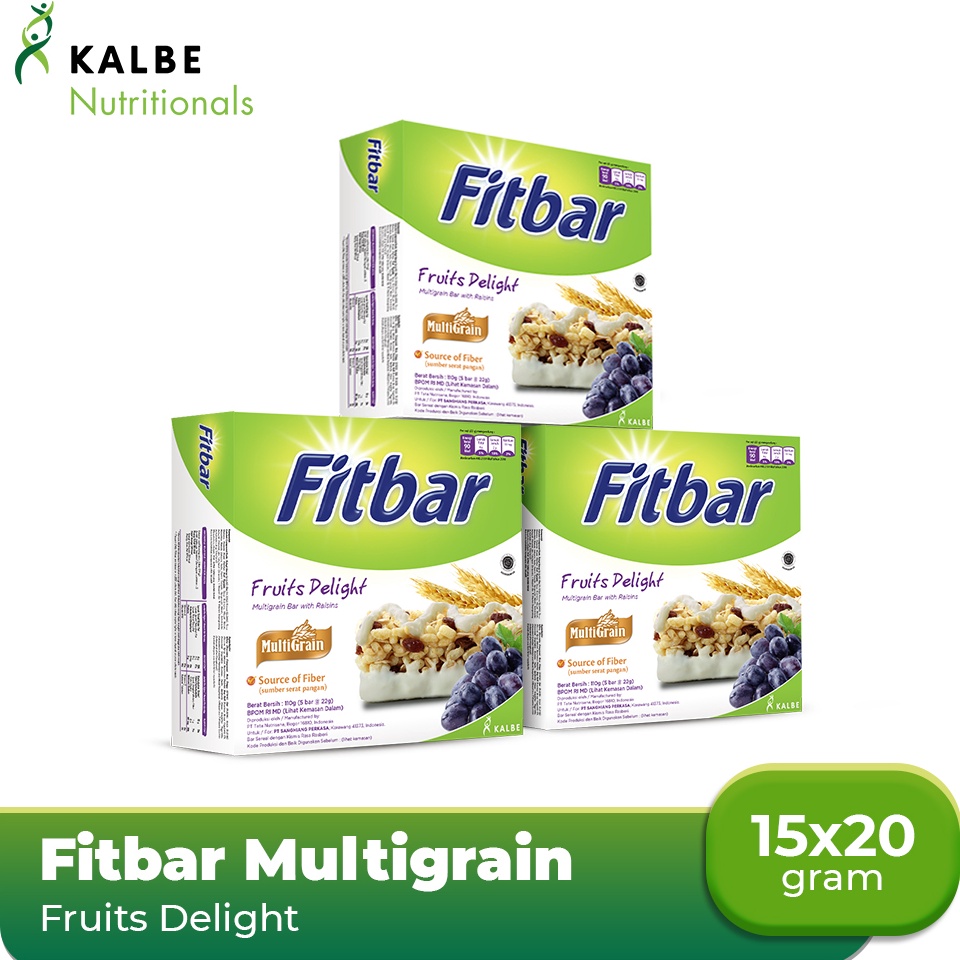 

Penawaran Terbaik Fitbar Fruits Delight 5x2gr Multigrain 3 Banded