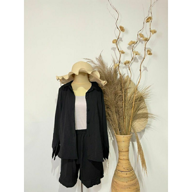 CRINKLE SET - SETELAN WANITA CELANA PENDEK | CRINKLE AIRFLOW PREMIUM