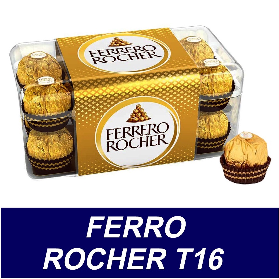 

New Collection Ferrero Rocher Chocolate T16 Halal Cokelat Ferero Rocher Exp Terbaru Juli 224