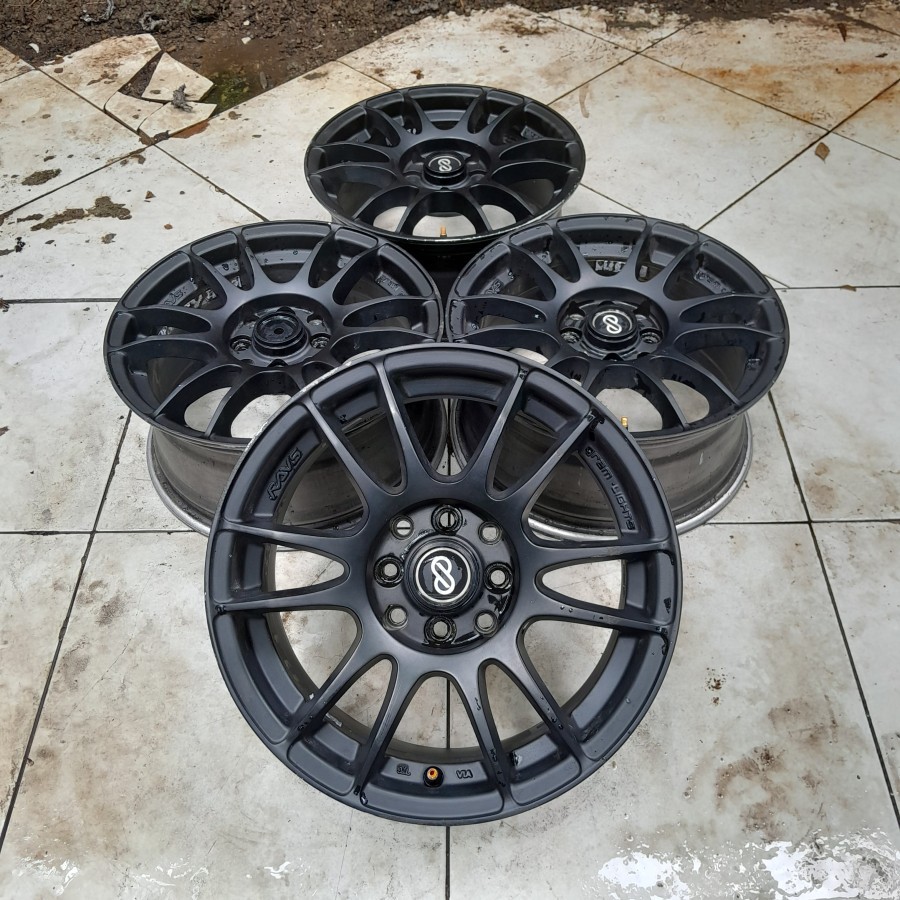 Velg Mobil Bekas Ring 15 Lubang 4 ENKEI R15 X7 8X100-114,3 ET42