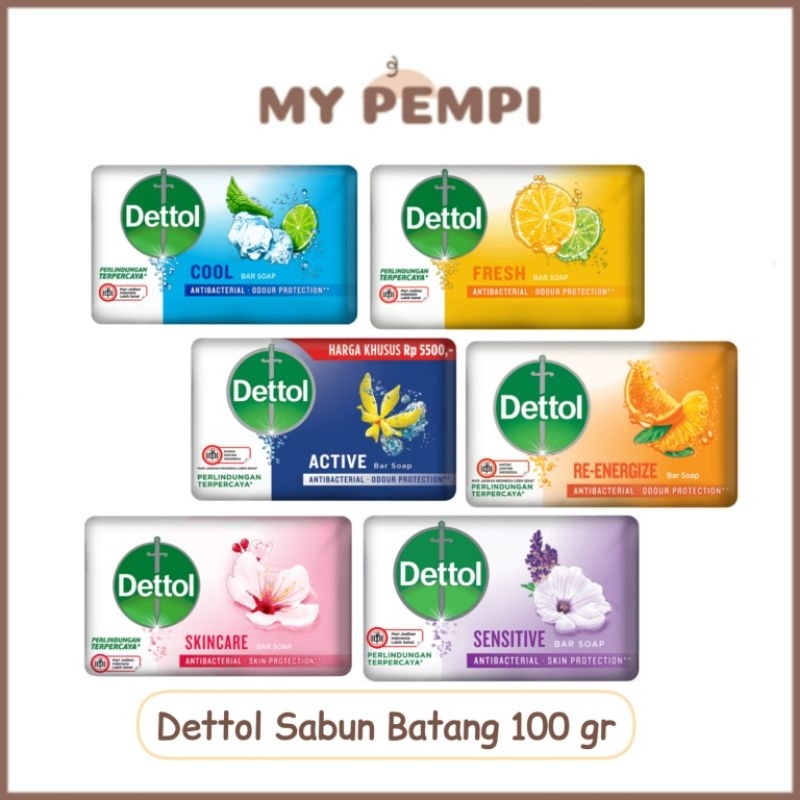 Dettol Sabun Mandi Batang 100 gr