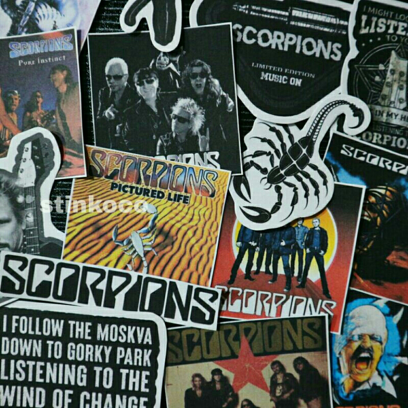 

[15PCS] STICKER SCORPIONS ISI 15 STICKER