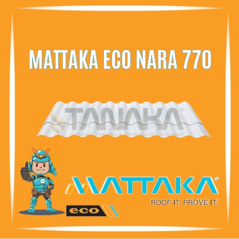 MATTAKA Atap UPvc Single Layer Eco Nara 770 mm
