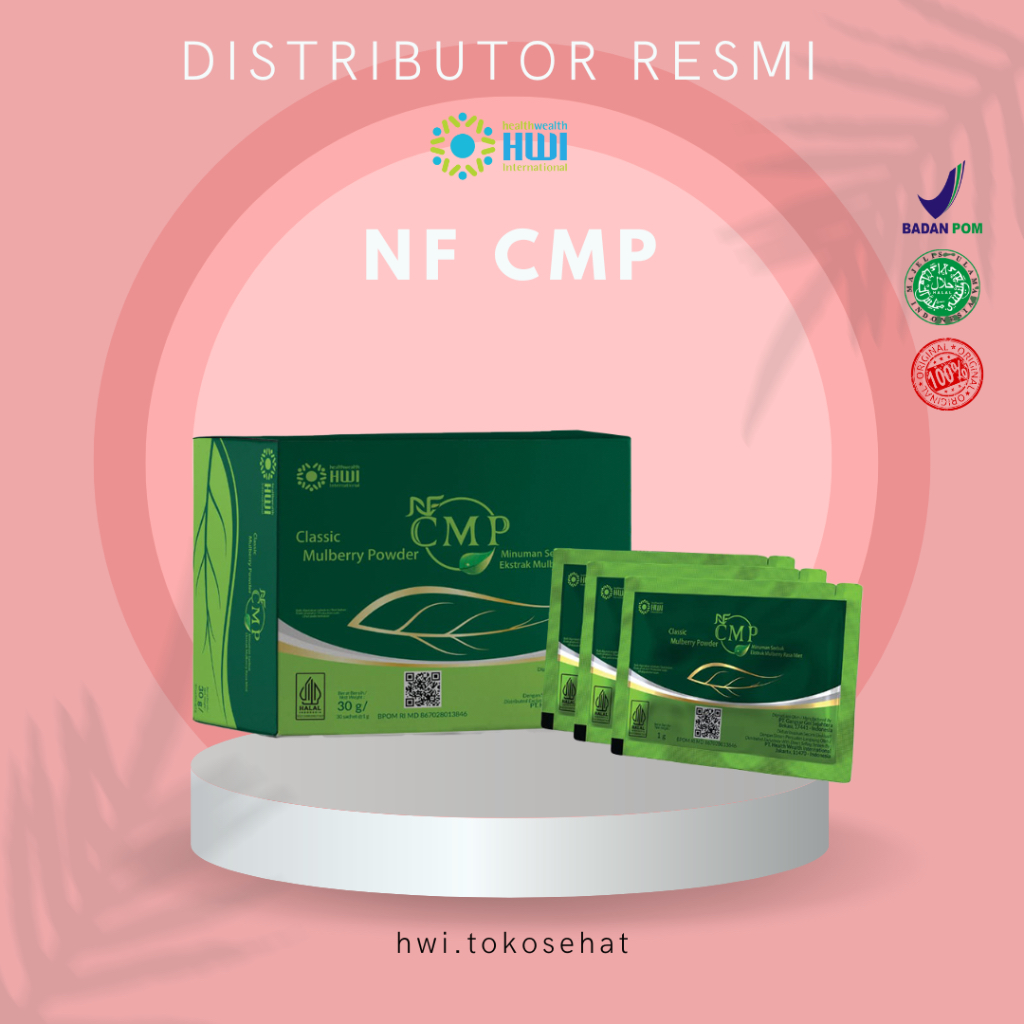 

NF CMP Klorofil minuman serbuk ekstrak mulberry dan daunkelor dengan rasa mint