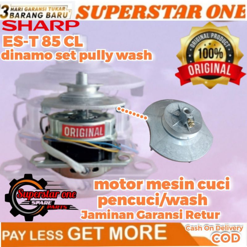 Dinamo mesin cuci sharp wash/pencuci set pully/cakram vanbelt/fanbelt/panbel ES-T 85 CL/ES-T85CL/EST