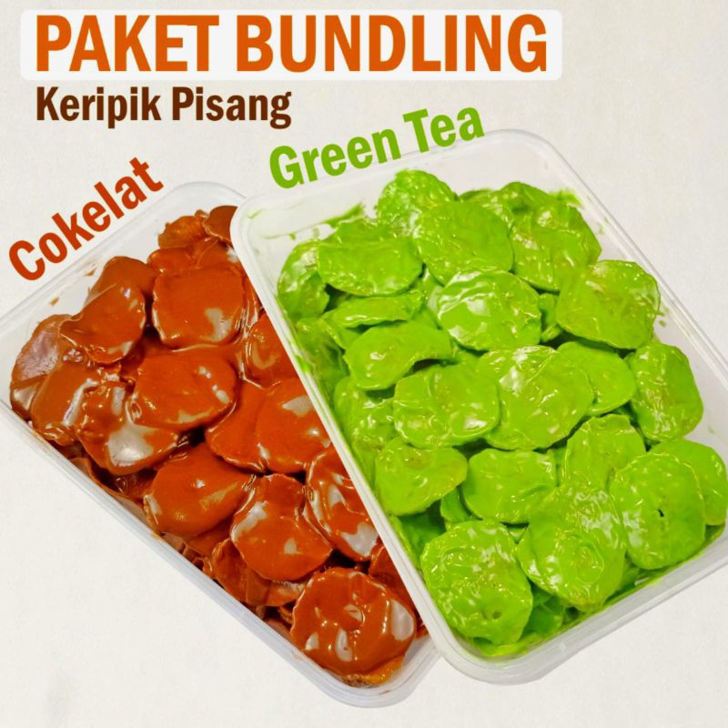 

PAKET BUNDLING KERIPIK PISANG LUMER COKLAT DAN GREANTEA