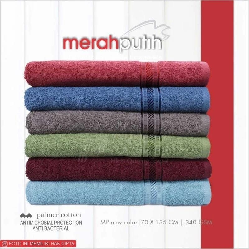 HANDUK MERAH PUTIH JUMBO 70x135