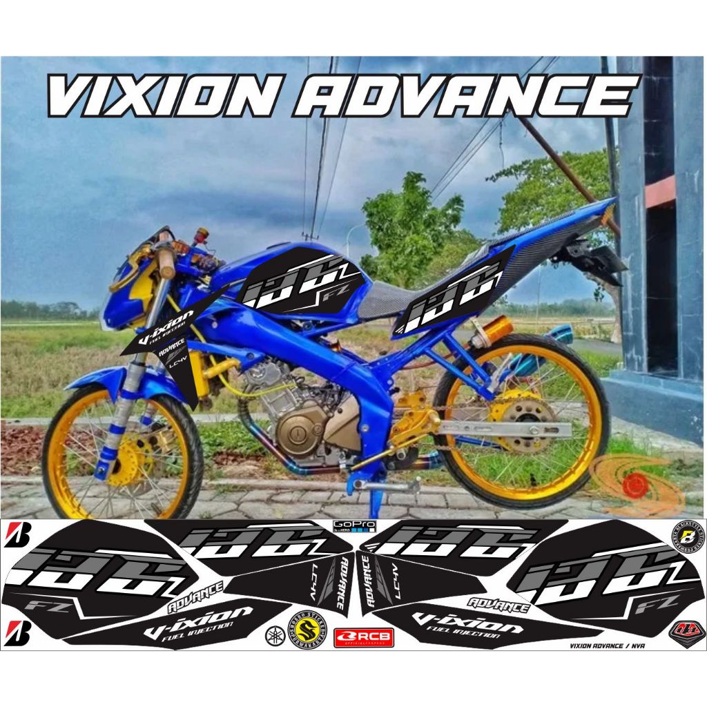 STRIPING YAMAHA VIXION NVL VARIASI - VIXION NEW VARIASI VIXION ADVANCE