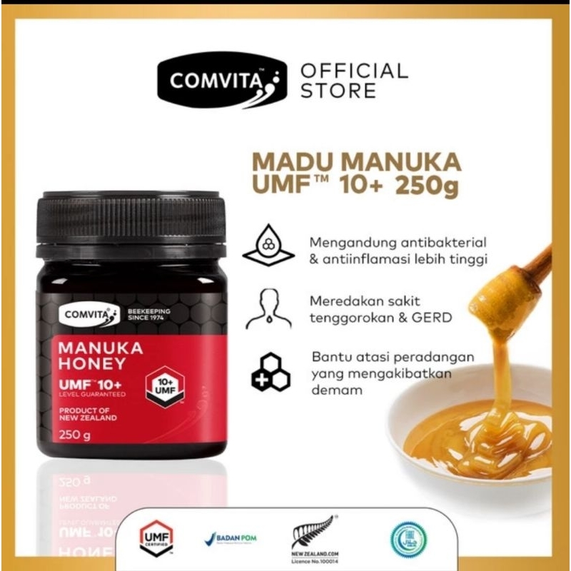 

Comvita Manuka Honey UMF™ 10+ 250g Madu Murni Alami Asli New Zealand