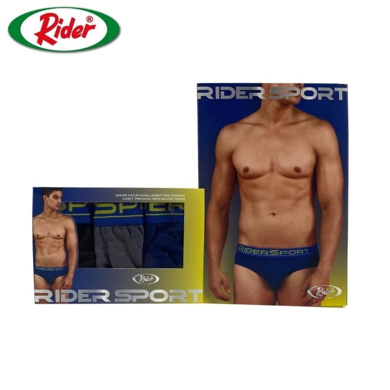 rider sport R 761 B underwear celana dalam pria brief isi 3 pcs