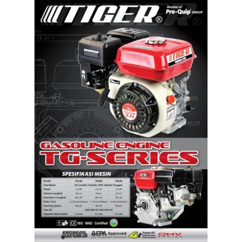 MESIN PENGGERAK SERBAGUNA TG-220 TIGER
