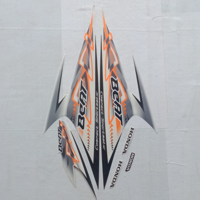 STIKER STRIPING HONDA BEAT KARBU 2012 FULL STIKER LIS BODY MOTOR BEAT KARBU 2012 STANDAR