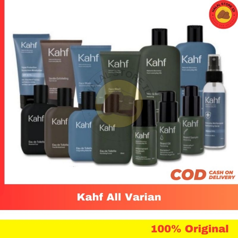 Kahf Face Wash / Scrub / Parfum / Sunscreen (100% Original)