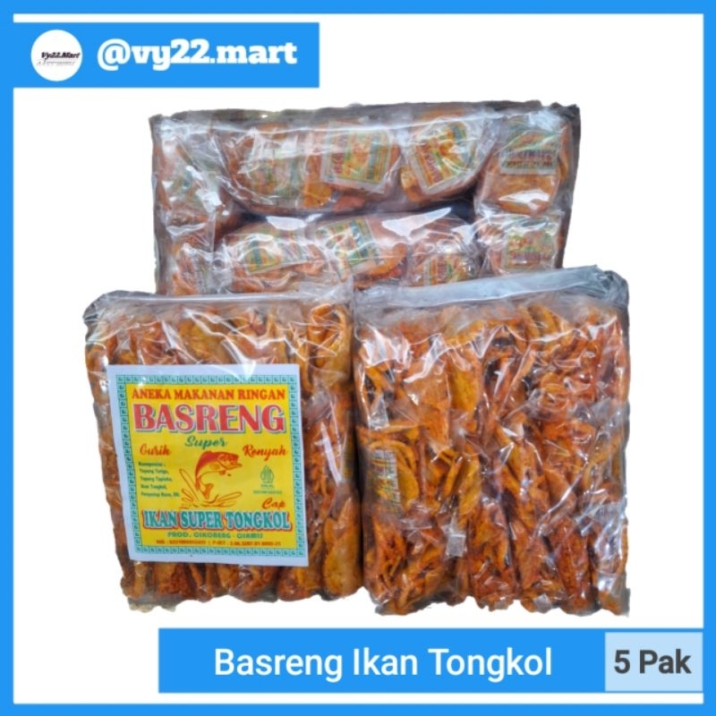 

[Paket Hemat] Basreng Ikan Tongkol Pedas Gurih Cemilan 5 Pak