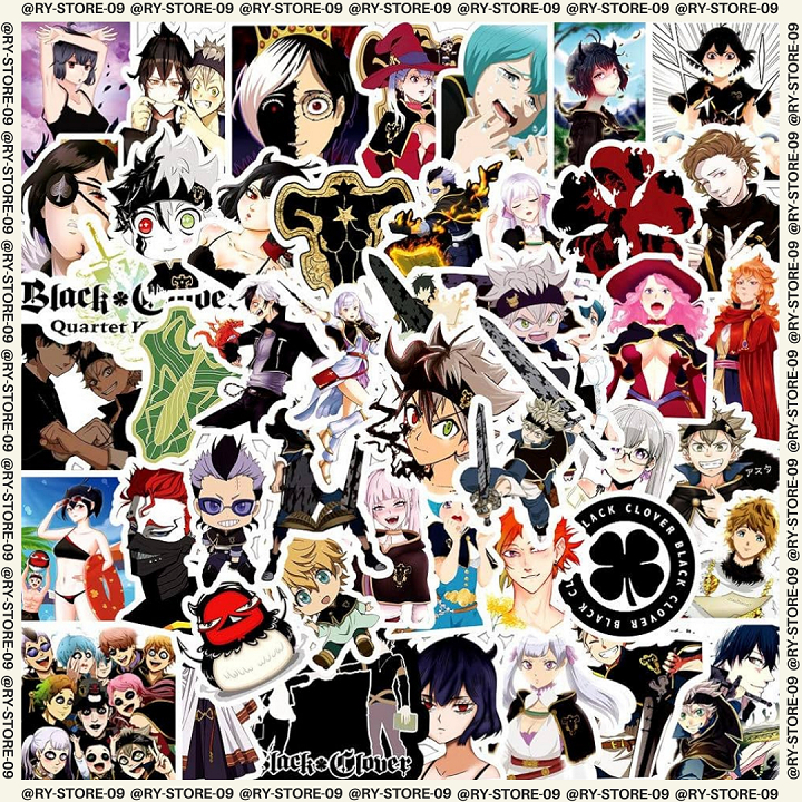 

Sticker - Stiker - Sticker Pack - 40 Pcs - Sticker Black Clover - Stiker Custom - Stiker Glossy - Sticker Anime - Sticker Game - Sticker Anti Air