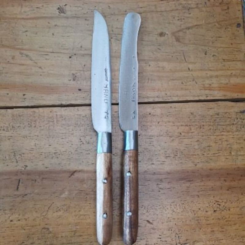 Limited Pisau dapur kecil mini kualitas super plat baja tipis ring tembus cap Yanu SUPER TAJAM