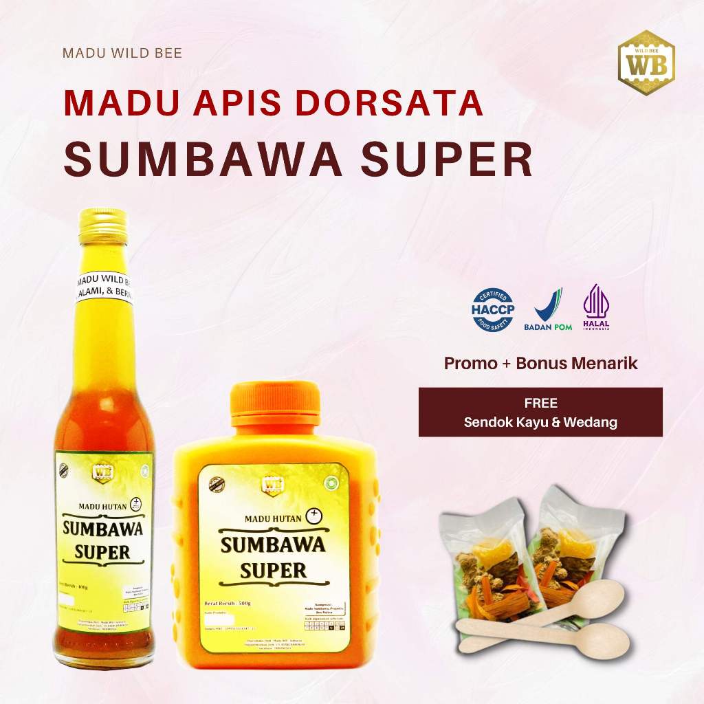 

Madu Sumbawa / Madu Hutan Lebah Apis Dorsata - Wild Bee Kemasan Ekonomis