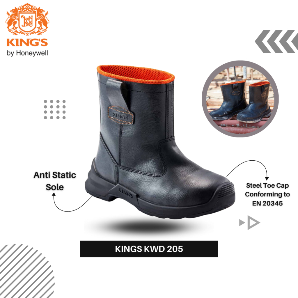 KINGS KWD 205 X Sepatu Safety Kings By Honeywell Original Safety Shoes Boots Pria King's KWD 205 X