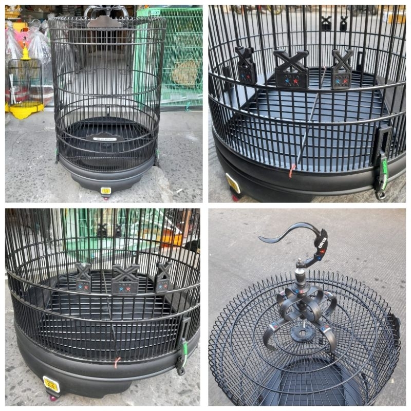 KANDANG SANGKAR MURAI PVC BLACK DOFF ORIQ JAYA NO 2