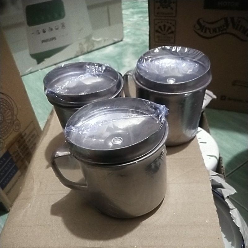 Mug Stenlees 555 Gelas seng /cangkir tutup/mug tutup Stenlees 10cm