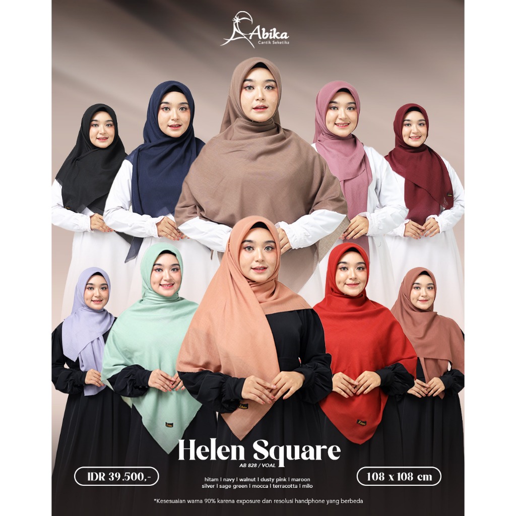 HELEN SQUARE by ABIKA\\Hijab Segi Empat
