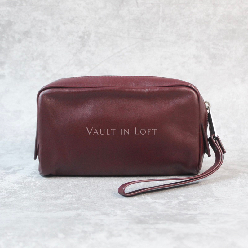 Bottega Veneta Maroon Pouch