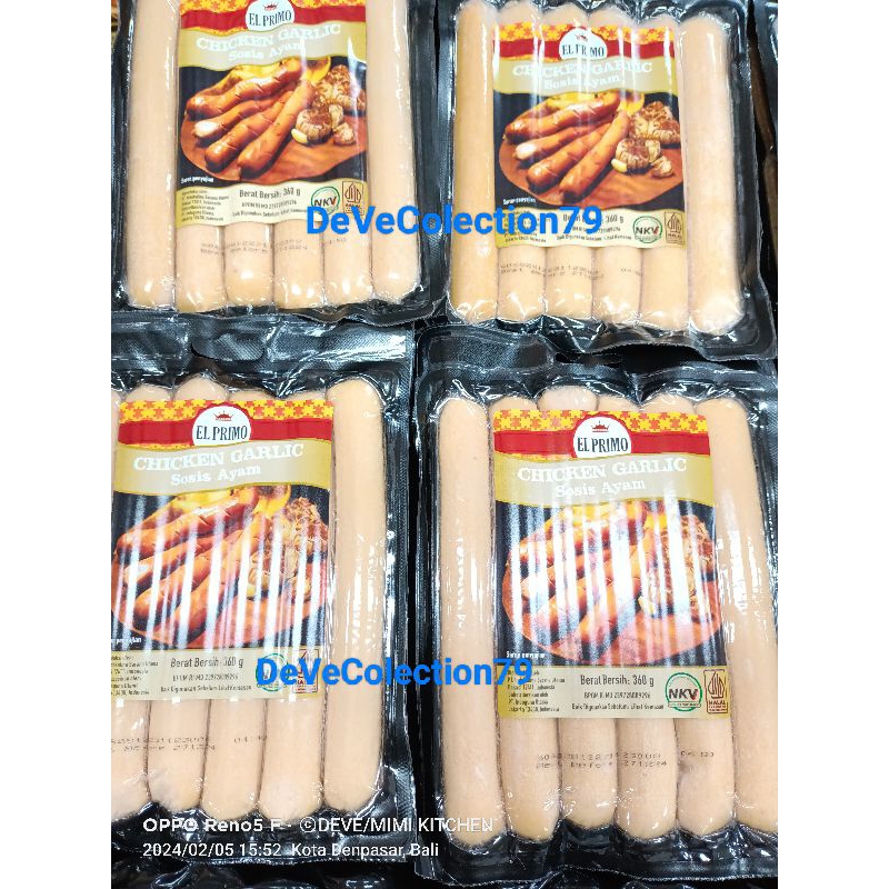 

EL PRIMO CHICKEN GARLIC SAUSAGE 360GR