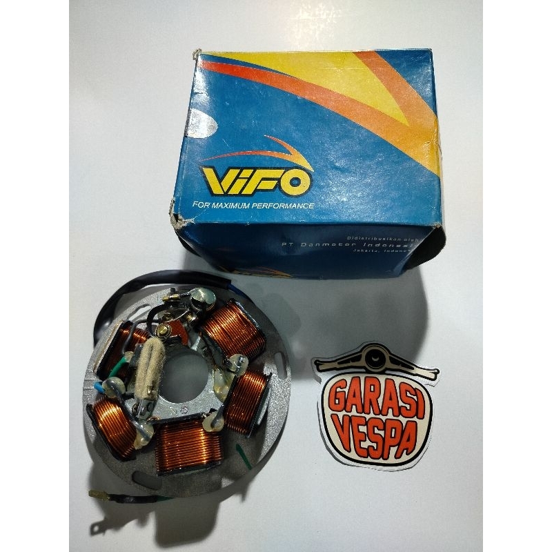 Spul Lengkap VIFO Vespa PX Super Sprint – Spul Stator Assy Vespa Original VIFO High Quality