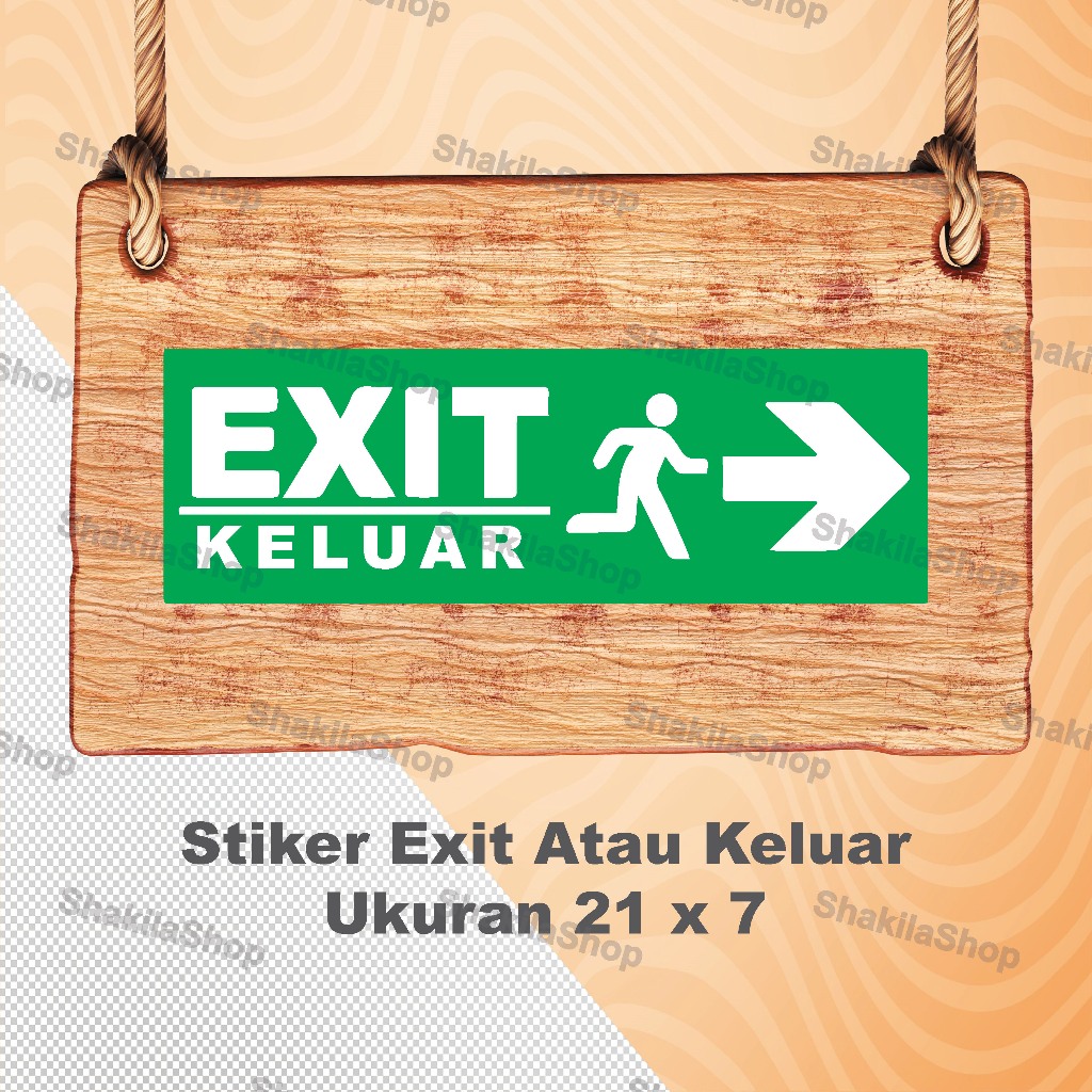 

Stiker Exit murah