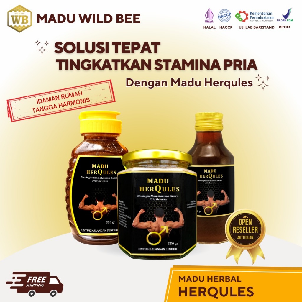 

WB Wild Bee - Madu Herqules / Madu Stamina / Madu Kejantanan Murni Asli 100%
