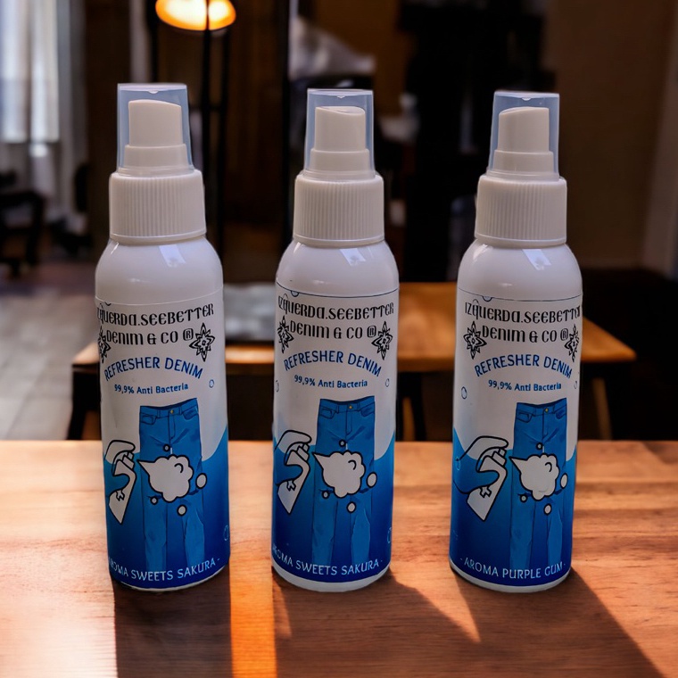 Izquerda Co  Refresher Denim 1ML  999 Membunuh kuman  Bakteri  Wangi Tahan Lama  Aroma Sweets Sakura