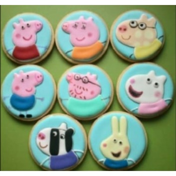 

VALERICIOUS Butter Cookies Kue Kukis Hias Tema Peppa Pig