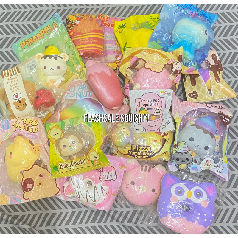 FLASHSALE SQUISHY II PUNIMARU, CREAMII CANDY, YUMIIBEAR, CUTIE CREATIVE, CHAWA