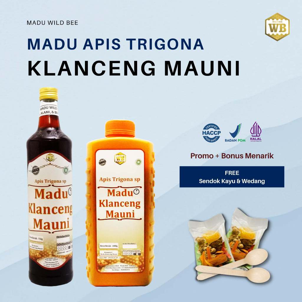 

Madu Klanceng Mauni / Madu Klanceng Lebah Apis Trigona - Wild Bee Kemasan Jumbo