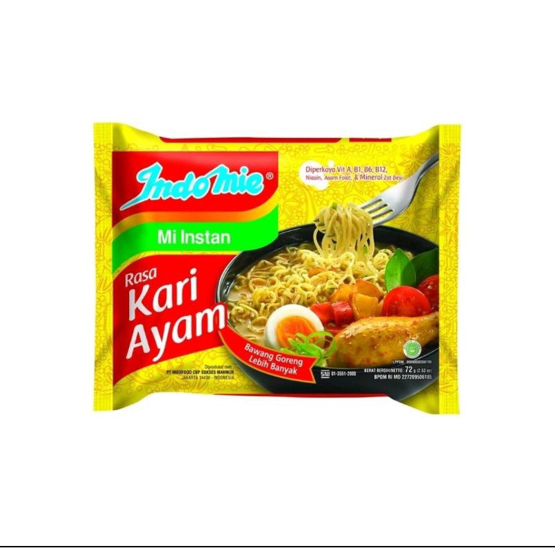 

mie instan indomie kari ayam