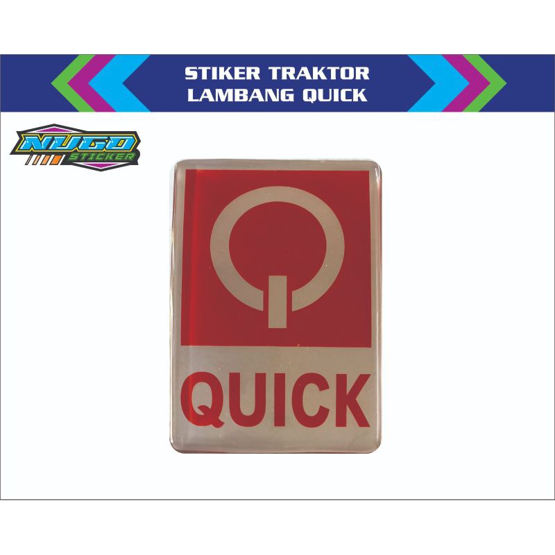 

stiker lambang QUICK, G 1000 BOXER dll