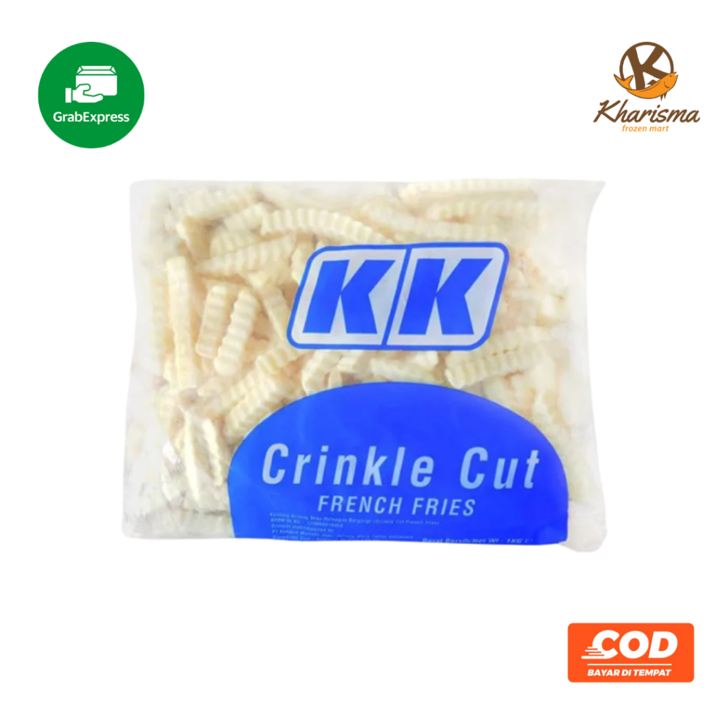 KK Kentang Goreng Frozen Crinkle Cut 1kg