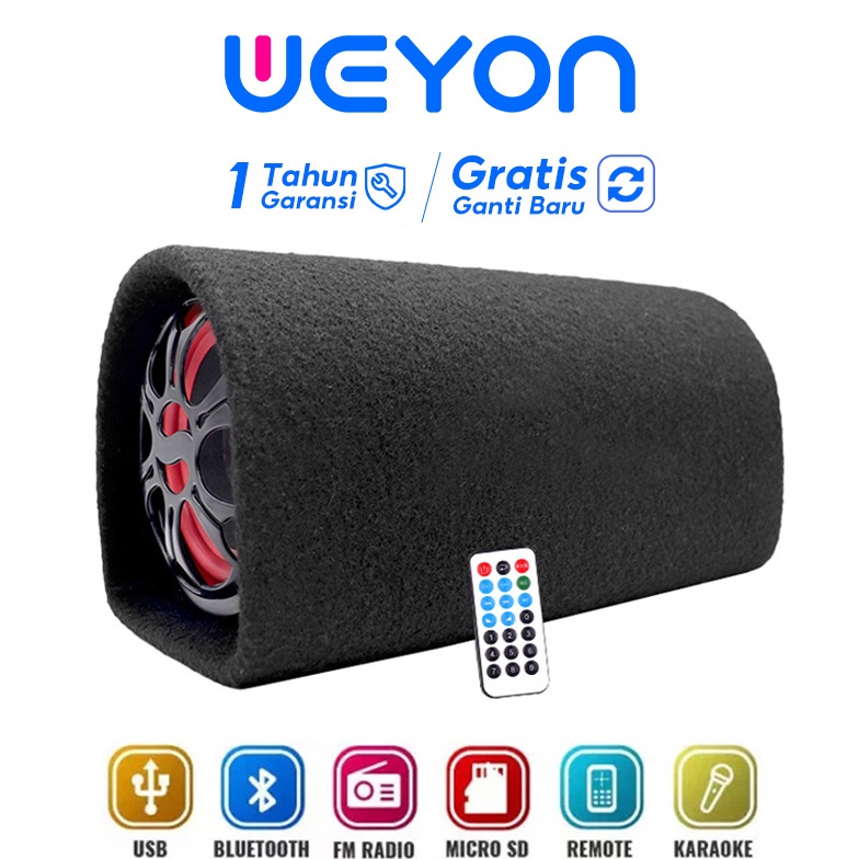 Weyon Speaker Aktif Bluetooth Speaker Bass Subwoofer Karaoke Speaker Tabung 568112 inch Subwoofer Ca