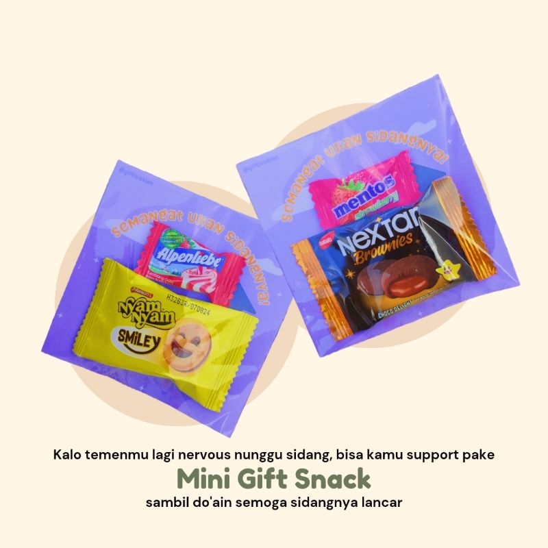 

Mini Gift Snack Hadiah Sidang Wisuda