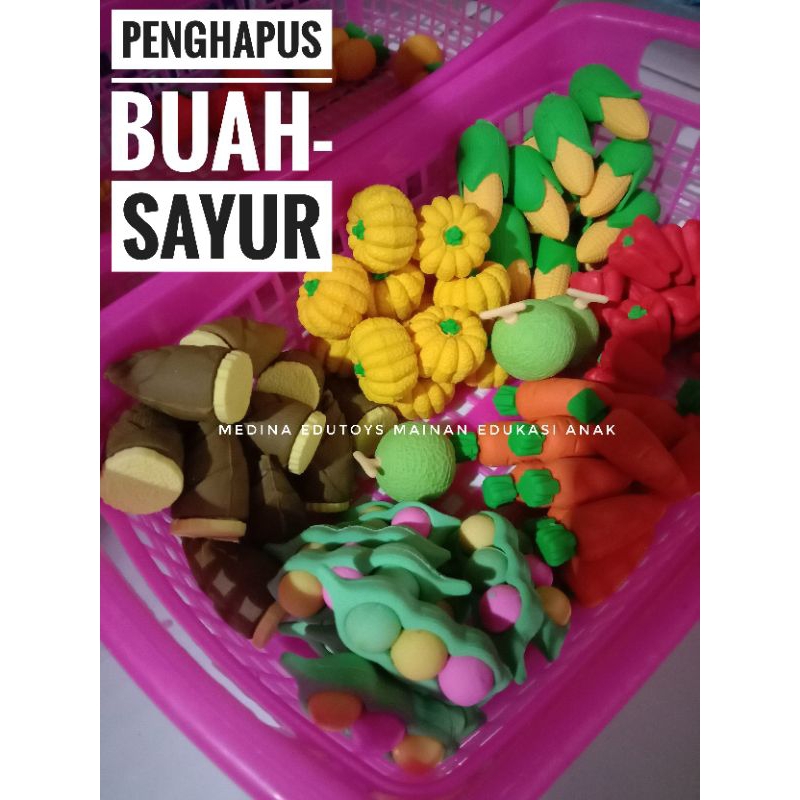 

Penghapus Bentuk Buah/Sayur/Kue Eraser Setip