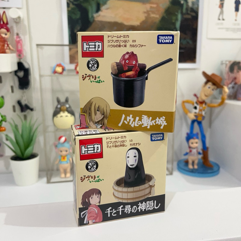 ghibli takara tomy | no face & calcifer tomica