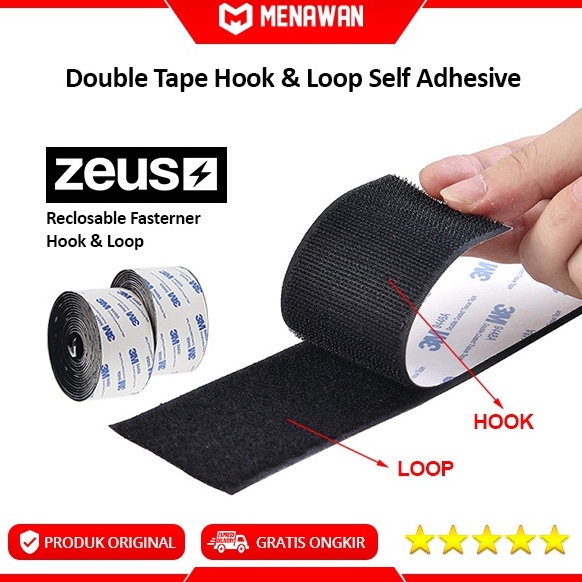 

Miliki Sekarang Zeus uble Tape Magi Relsable Fastener Hk Lp Velr Islasi Lakban Pita Perekat 3M KVG