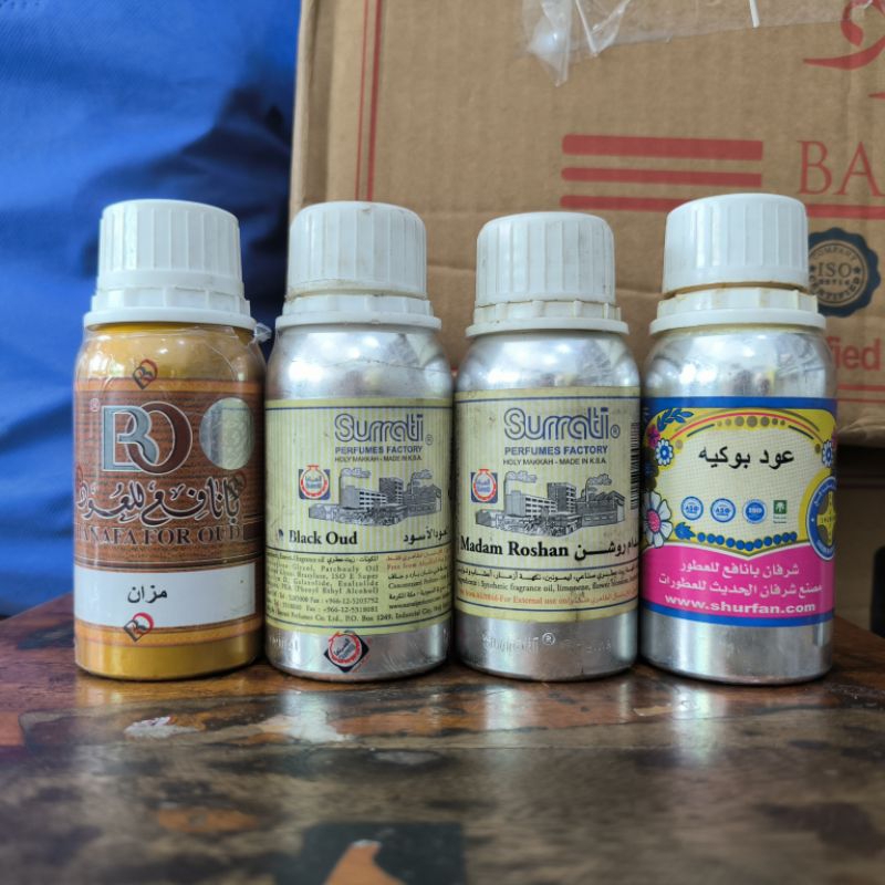 Kaleng Bekas Parfum 100 gr SHURFAN SURRATI BANAFA