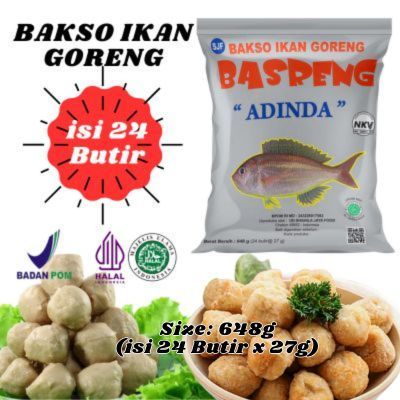 

BASRENG ADINDA ISI 24 BUTIR Baso Ikan Goreng