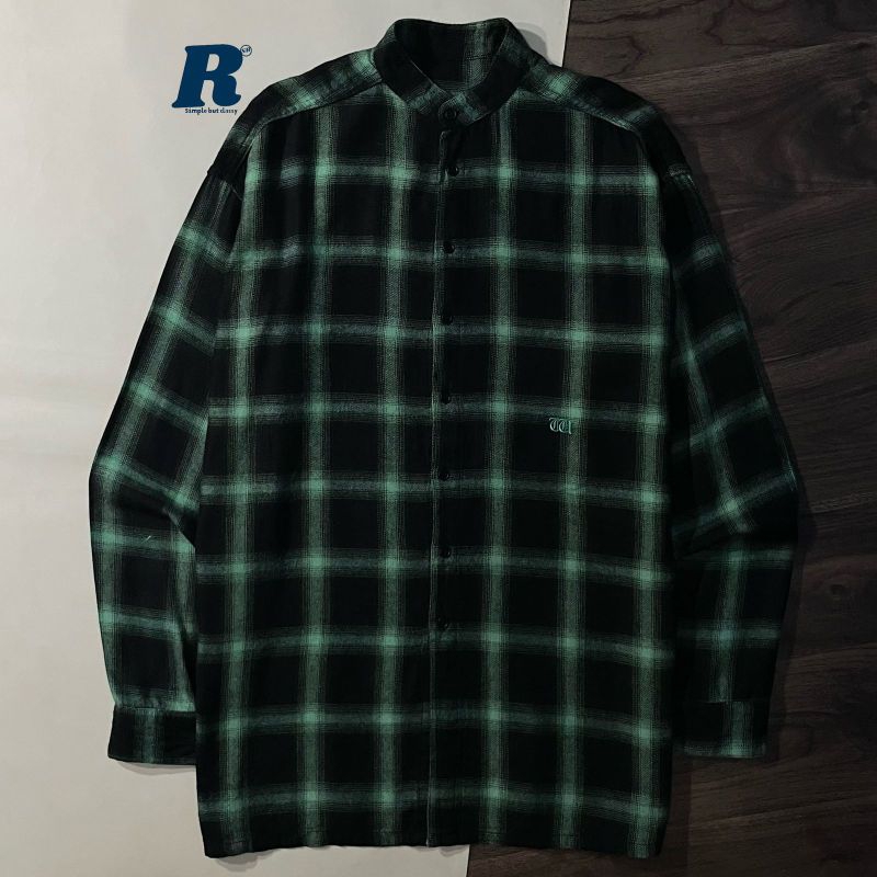Kemeja Flannel Shirt Veterano THISISNEVERTHAT Size S fit XXL Unisex