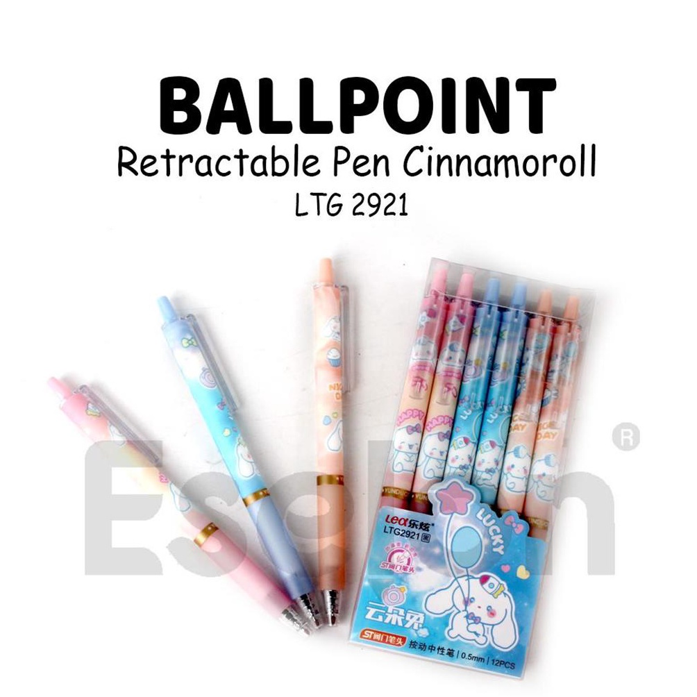 

Terbaru 12pcs Pulpen Cetek CINNAMOROLL LTG2921 1 Pak Pulpen Cetek CINNAMOROL HQC