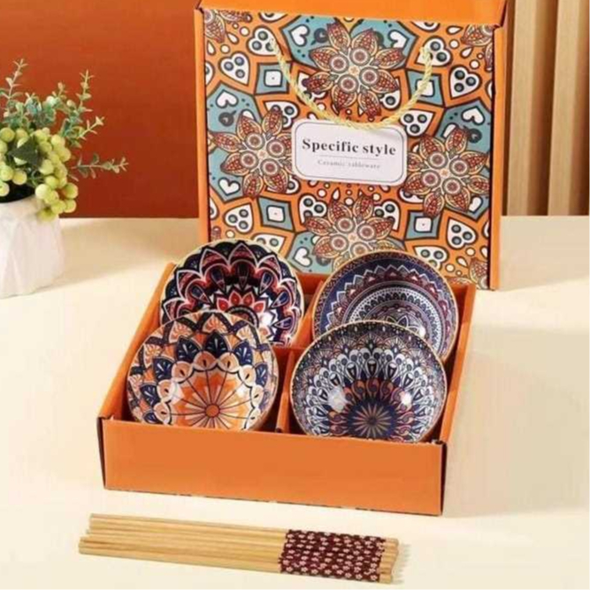 Mangkok Set Japanese / Mangkok Japanese Bowl Set Mangkok Keramik Mangkok Jepang Souvenir Mangkok Pir