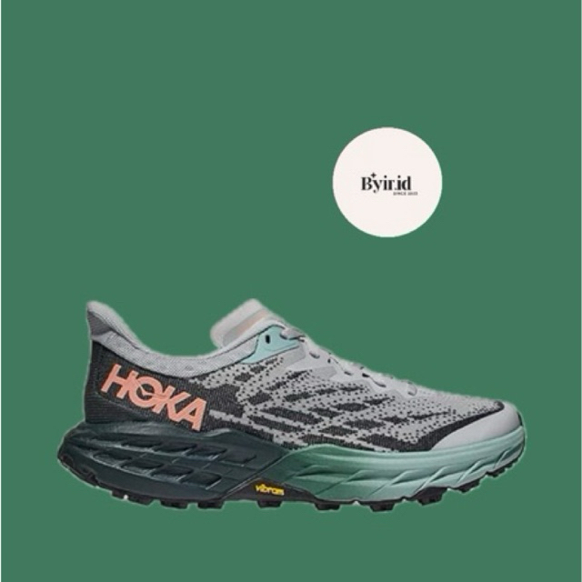 Hoka Speedgoat 5 Women's Running Shoes - Harbor Mist/Spruce