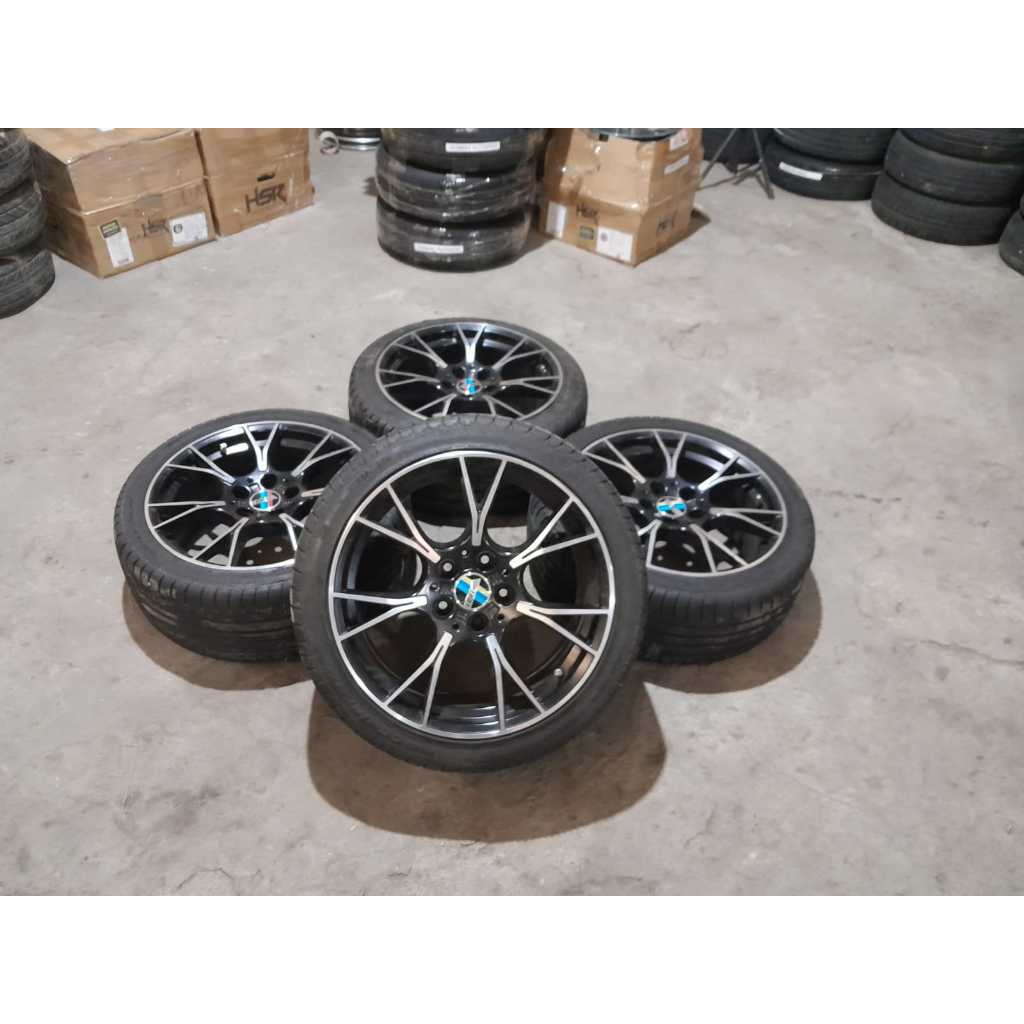 VELG MOBIL SECOND WURZLE HSR RING 18 LEBAR 8/9 LUBANG BAUT 5X120 ET35 + BAN 235 40 18