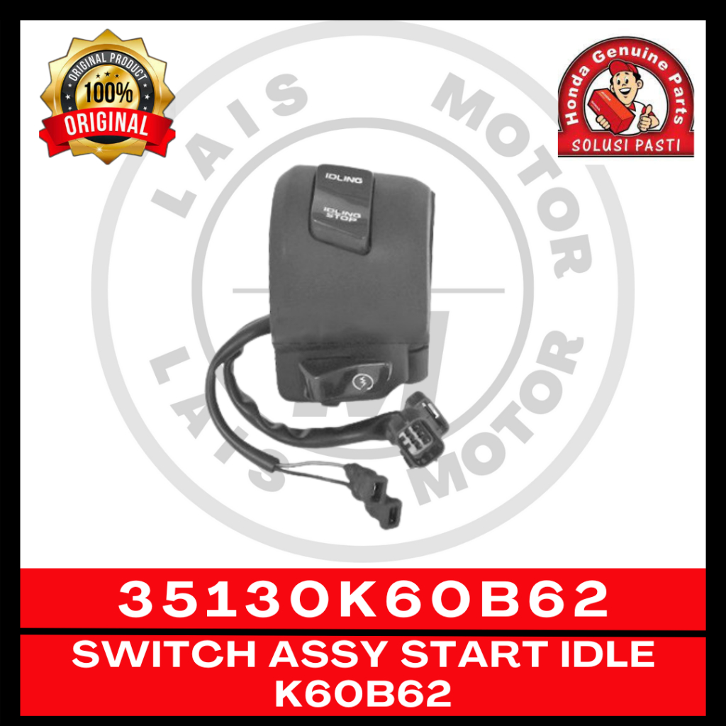 Rumah Saklar Kanan Assy K60B62 Vario 125 Led New Type-ISS 35130K60B62 Original AHM